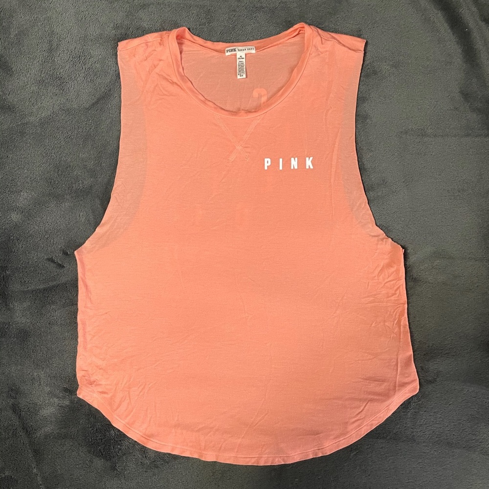 VS PINK Coral/Pink Tank Top - Size M